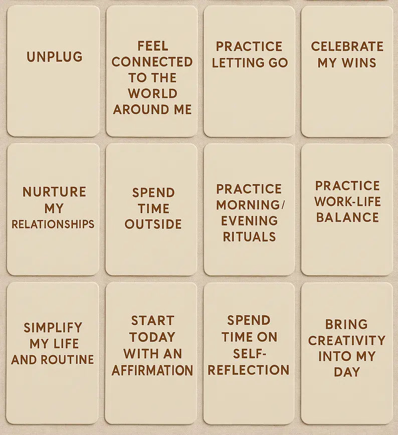 Lifestyle Daily Routine Cards | Daily Affirmations for Adults | Digital Download — SEL card game for Australian primary school classrooms