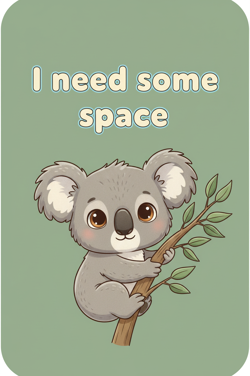 It's Okay to Say... — Boundary Setting Cards Digital Download Poster — SEL card game for Australian primary school classrooms
