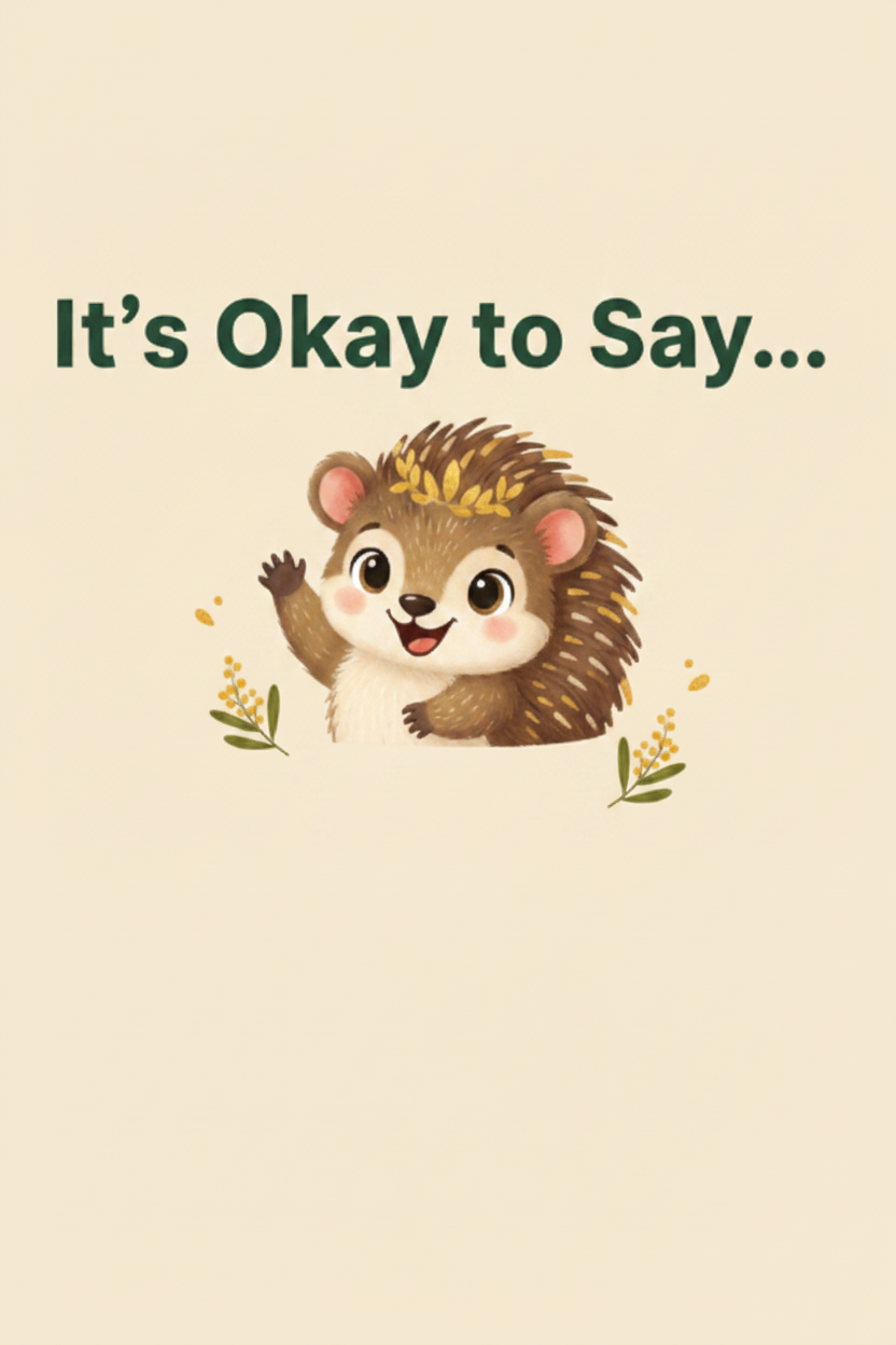 It's Okay to Say... — Boundary Setting Cards Digital Download Poster — SEL card game for Australian primary school classrooms