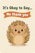 It's Okay to Say... — Boundary Setting Cards Digital Download Poster — SEL card game for Australian primary school classrooms