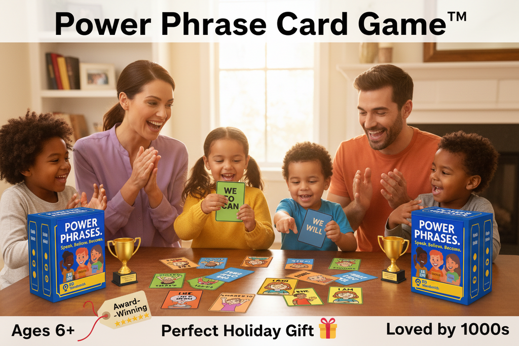 Power Phrase Card Game | SEL Family Game for Kids Ages 6 - 13 Emotional Intelligence — SEL card game for Australian primary school classrooms