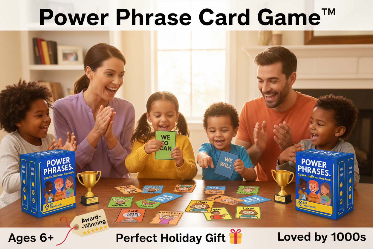 Power Phrase Card Game | SEL Family Game for Kids Ages 6 - 13 Emotional Intelligence — SEL card game for Australian primary school classrooms