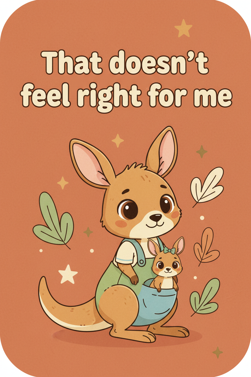 It's Okay to Say... — Boundary Setting Cards Digital Download Poster — SEL card game for Australian primary school classrooms