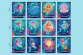 Vibrant Mermaid Affirmation Cards | 12 Ocean Magic Cards for Girls Ages 5-10 | Digital Download — SEL card game for Australian primary school classrooms