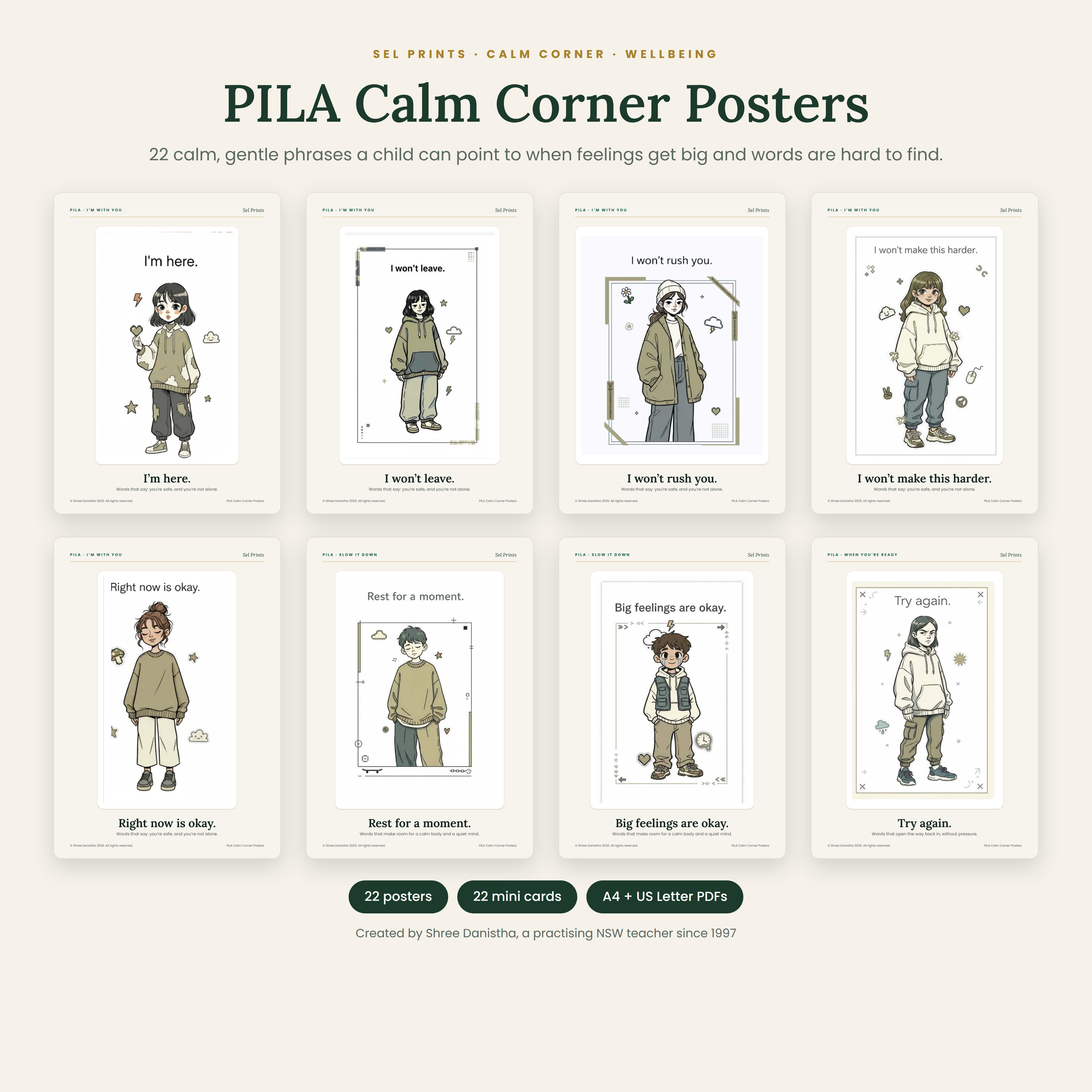 PILA Calm Corner Posters cover